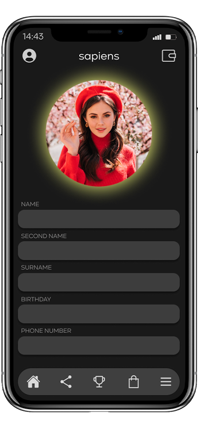 phone with content
